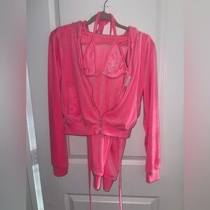 3 Piece Velvet Tracksuit